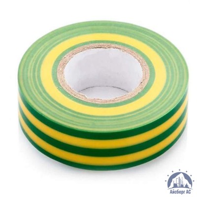 Лента изоляционная ПВХ (Авалон) 15 мм жёлто-зелёная купить  в Сургуте